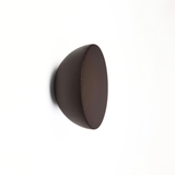 Brown flat round knob