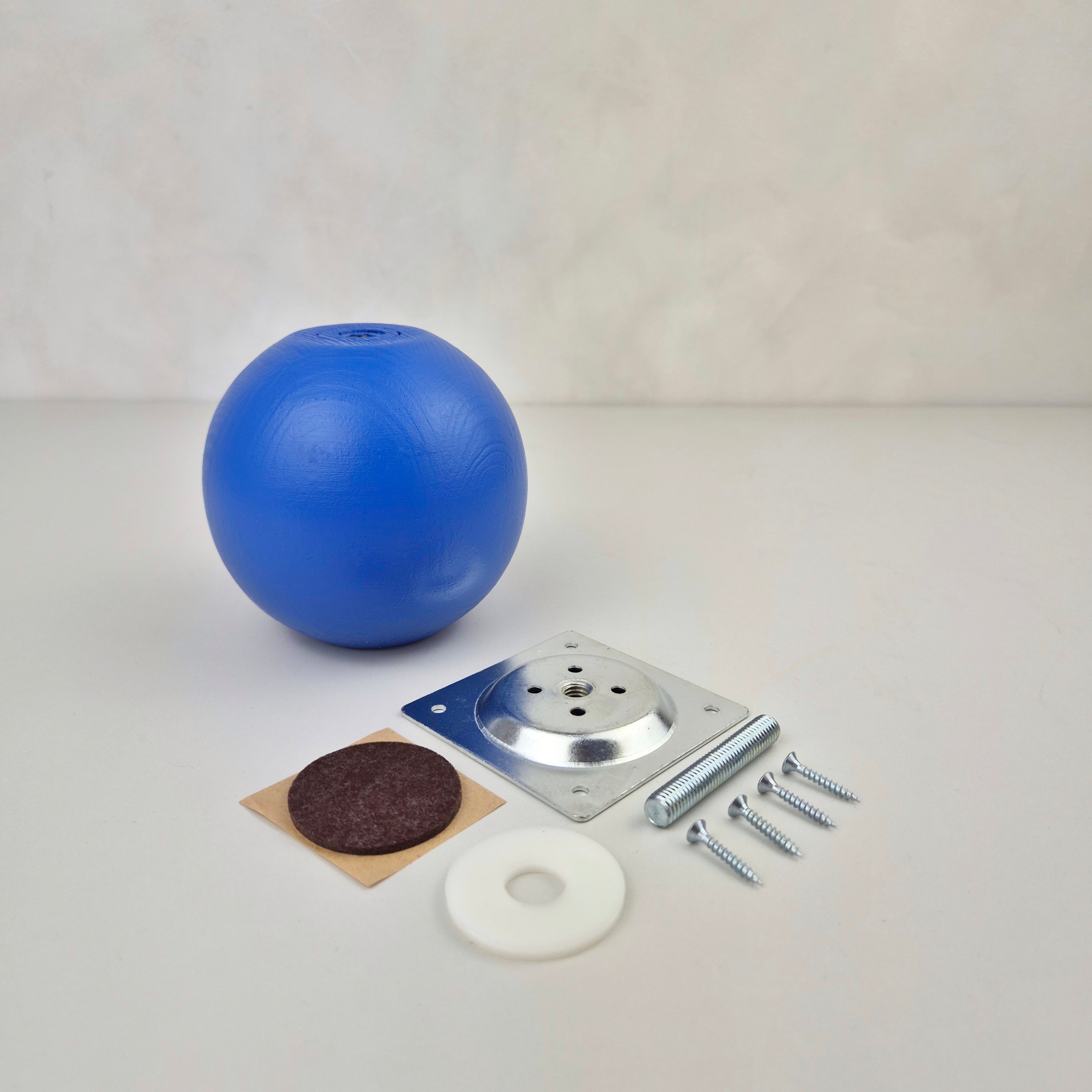 Kugelmöbelbeine | blau