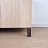 Furniture legs STRIPES | dark brown