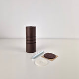 Furniture legs STRIPES | dark brown