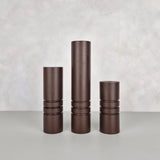 Furniture legs STRIPES | dark brown