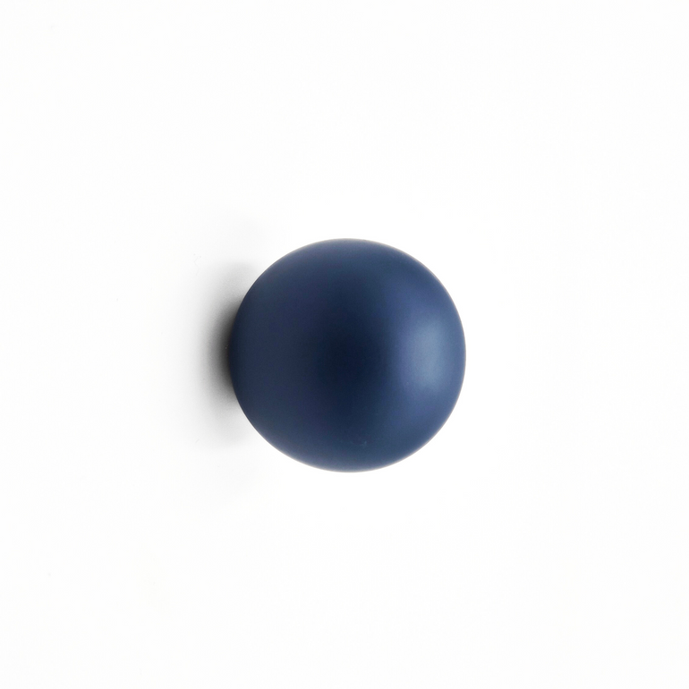 Dark blue round knob