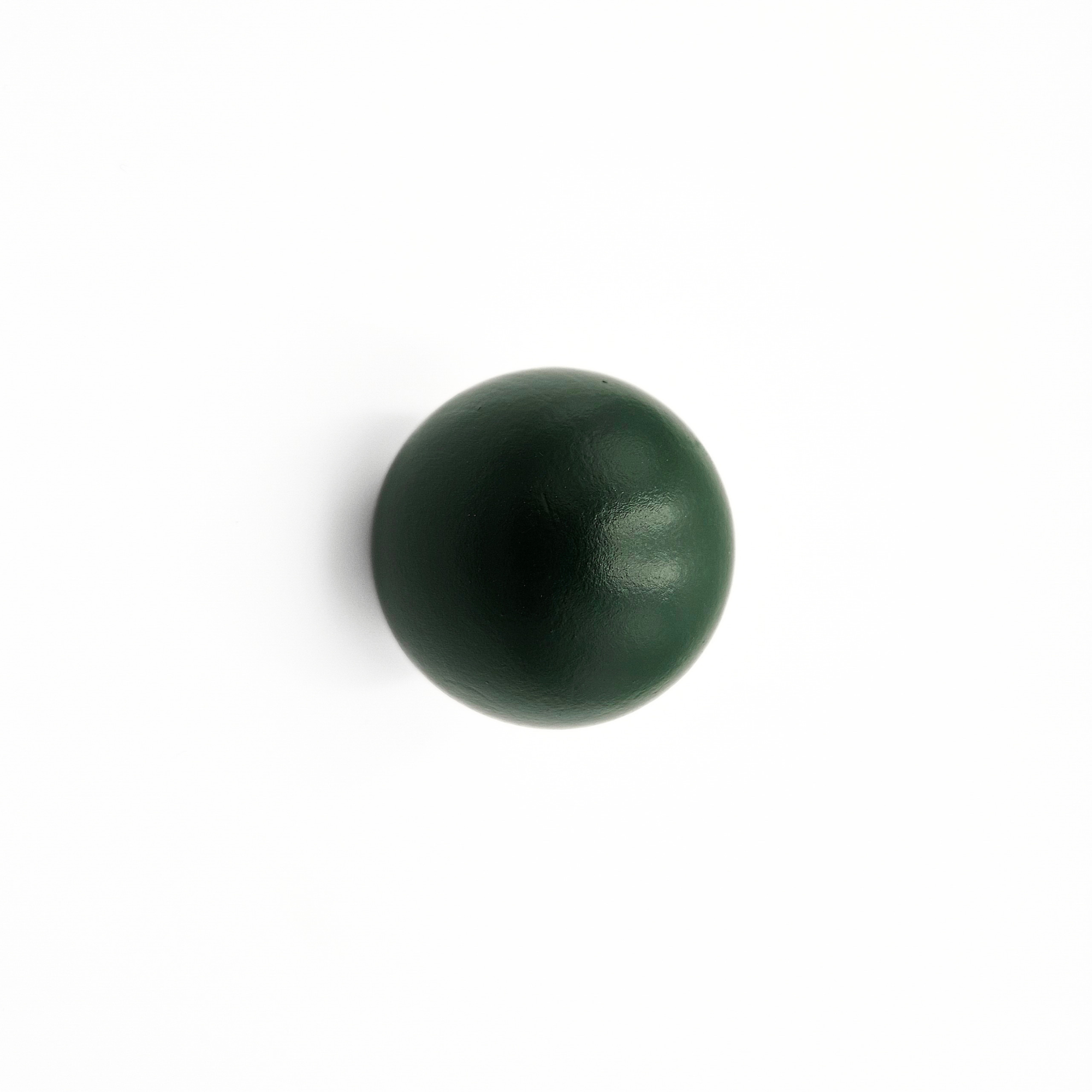 Dark green round knob