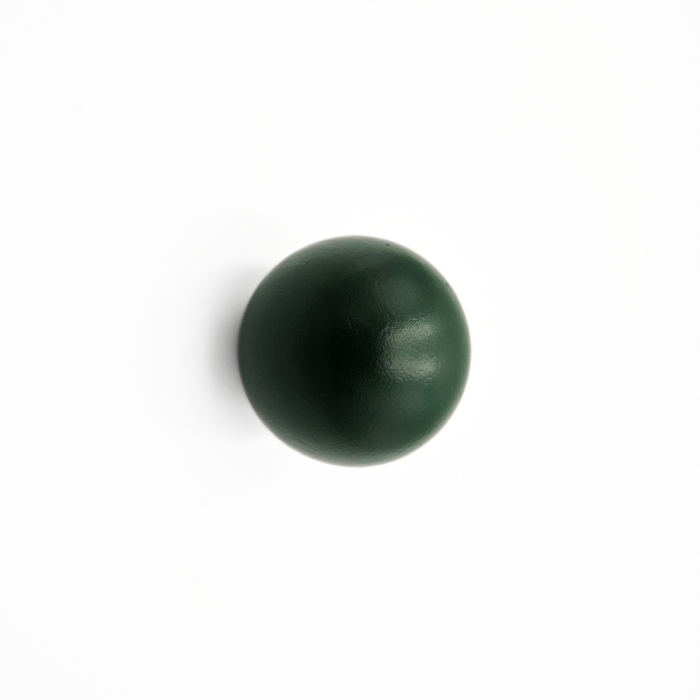 Dark green round knob