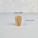 Size of Oak wood cabinet knob