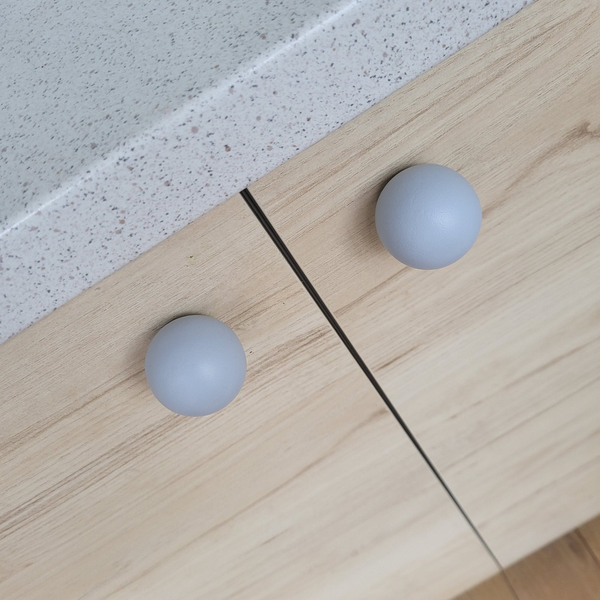 Light blue knobs for children room