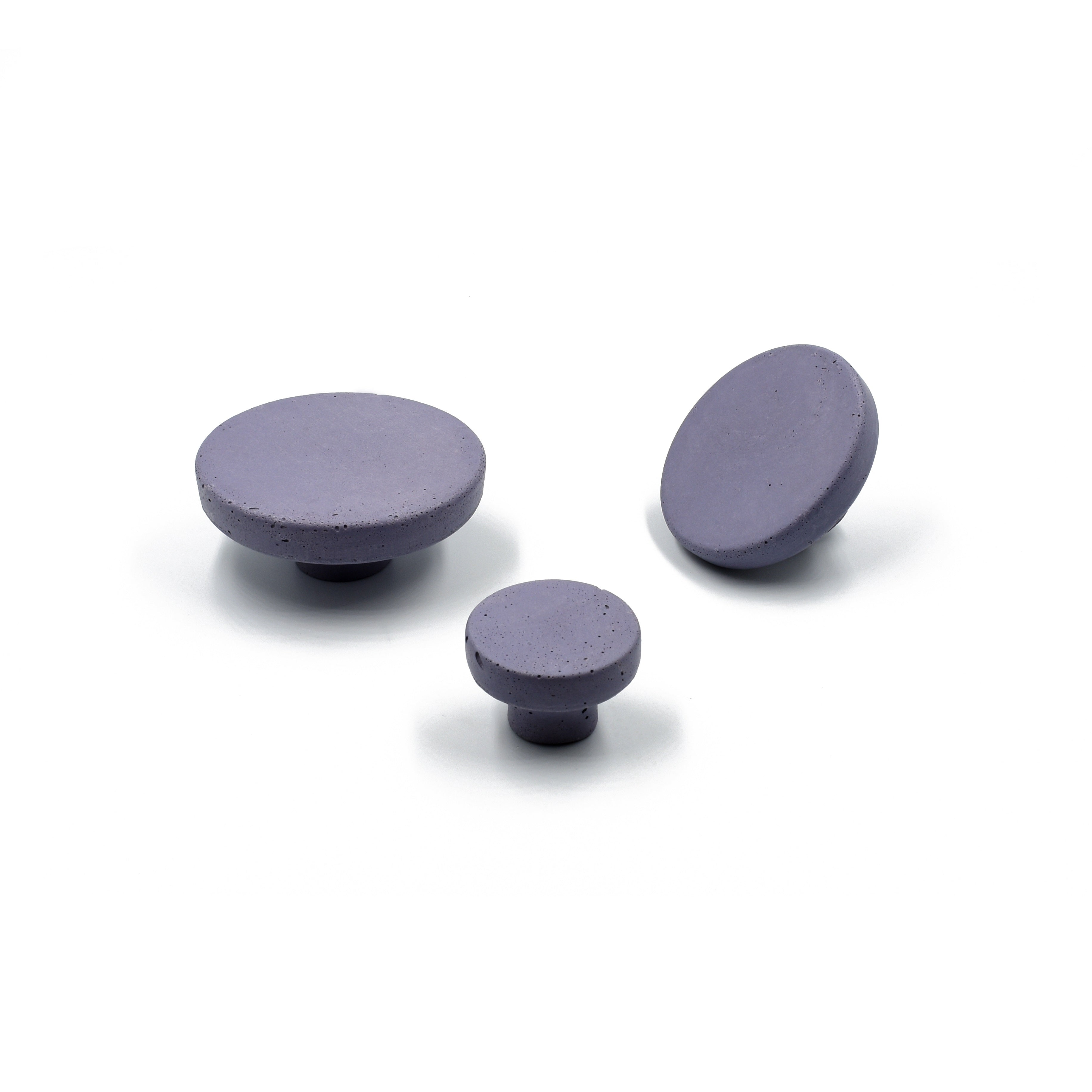 Mauve color round wall hooks