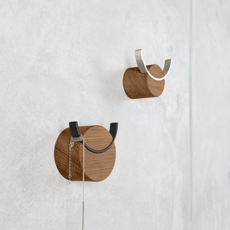 Decorative wooden jungle animal wall hooks, set of four, solid walnut wall  hooks 