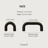 Black Cabinet Handle DOME