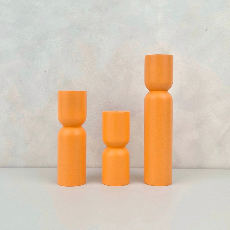 Orange furniture legs