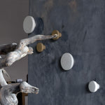 Round concrete wall hooks