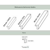 L shape wooden handle