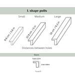 Sizes of L-Shaped Furniture Handles