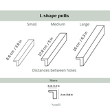 Sizes of L-Shaped Furniture Handles
