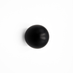 Round black knob