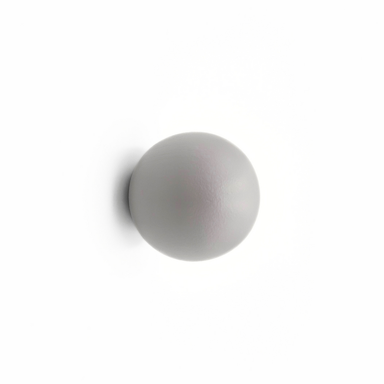 Round grey knob