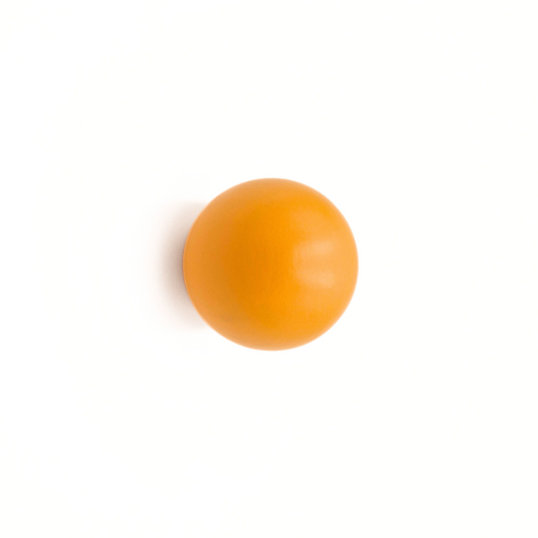 Round orange knob