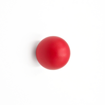 Round red knob