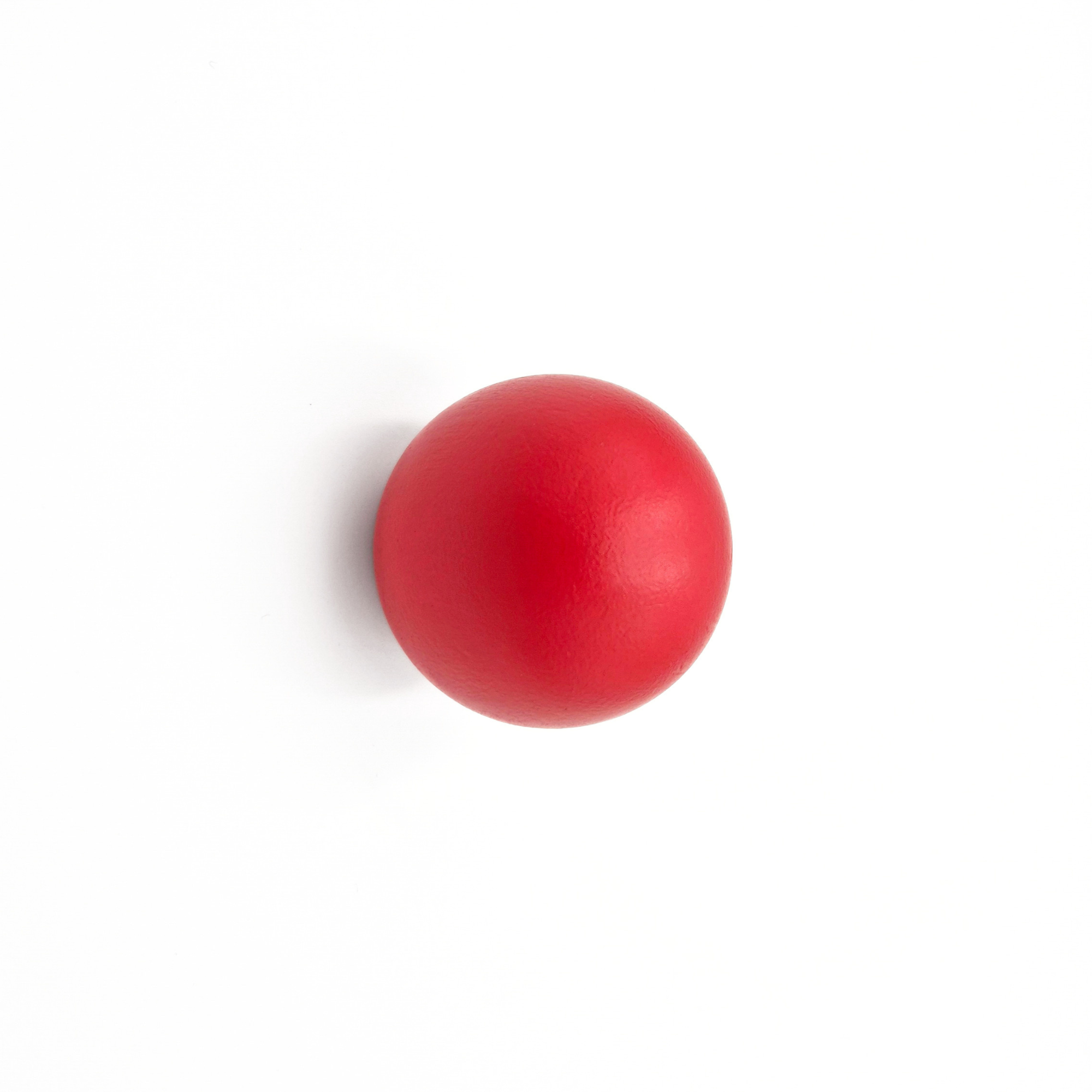 Round red knob