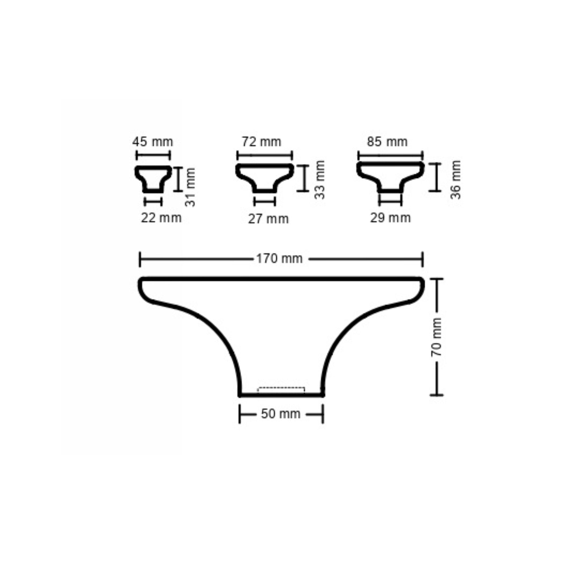 POMOLO knobs sizes sheet