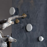 Beige concrete knobs