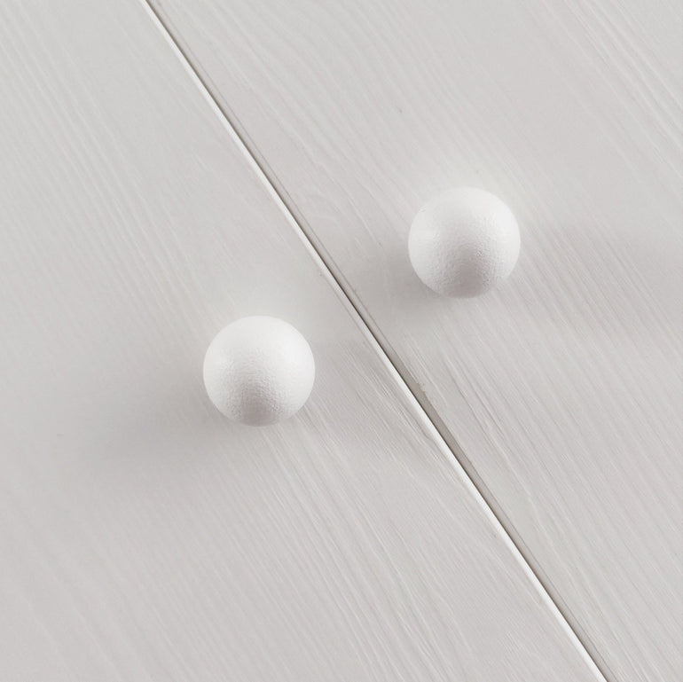 White knobs for IKEA furniture