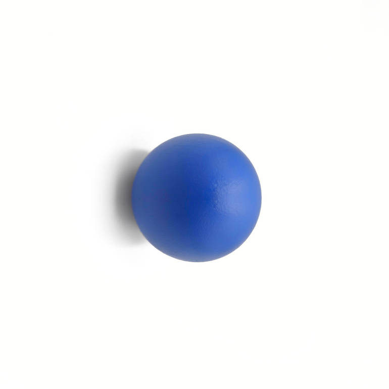 blue round cabinet knob