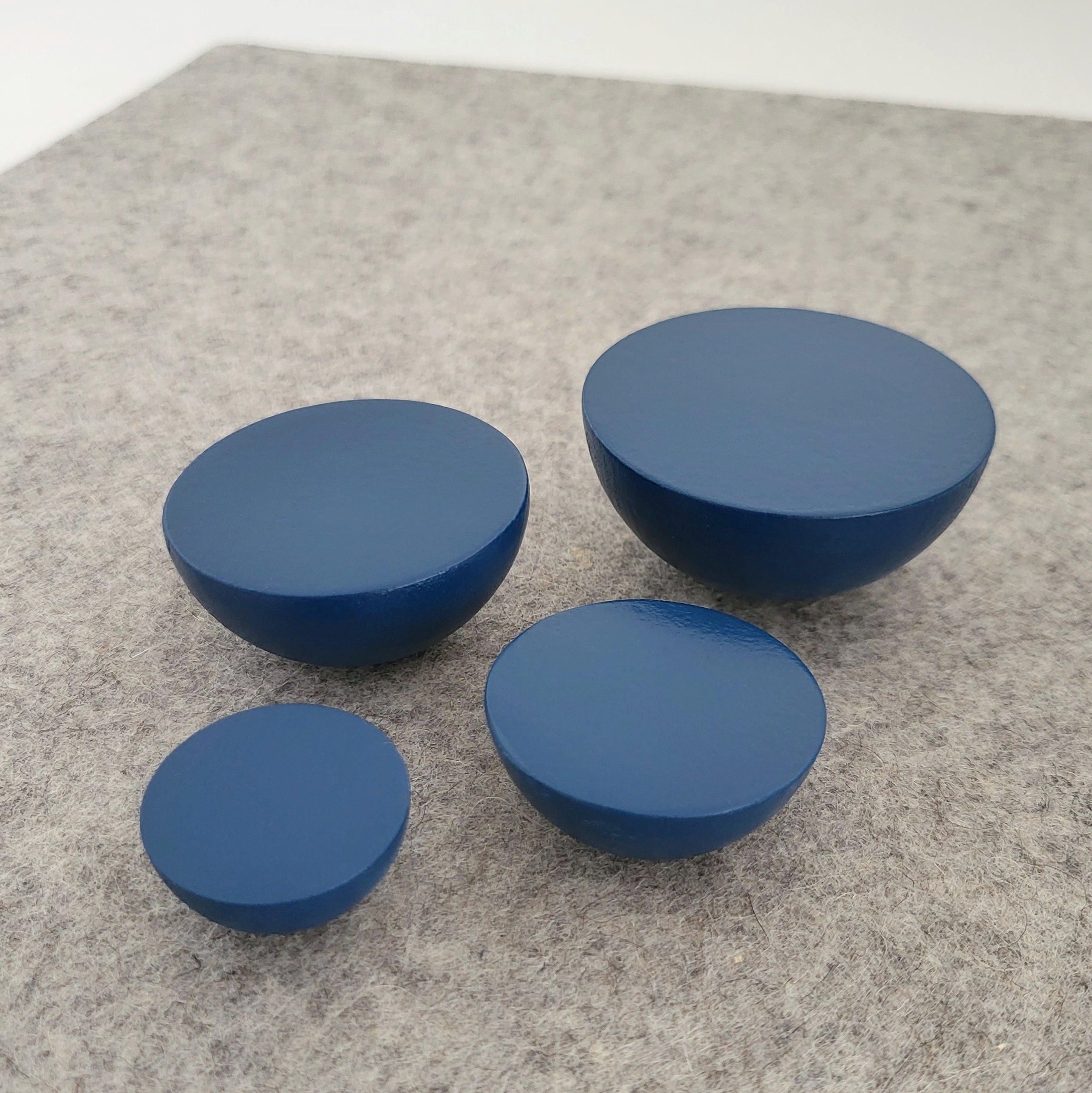 Dark blue knob for furniture in many sizes