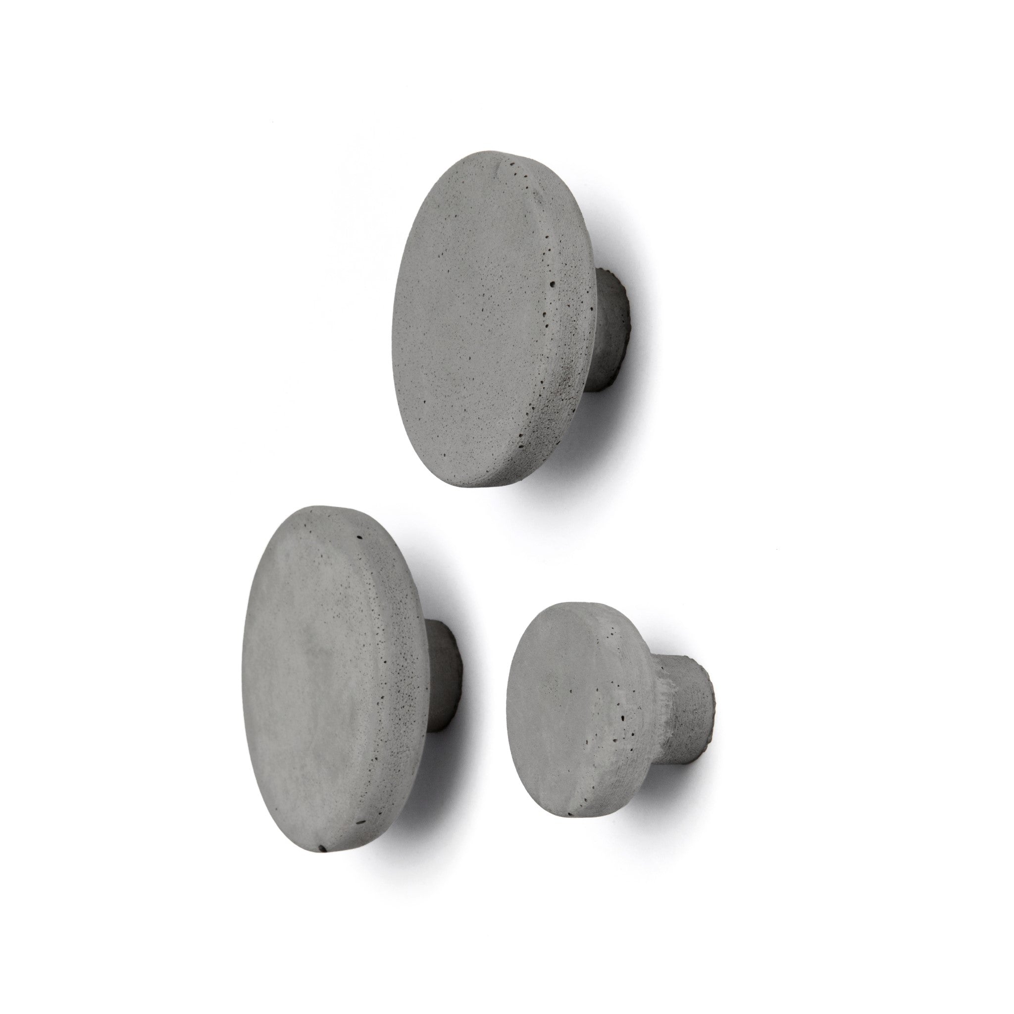 dark grey knob concrete