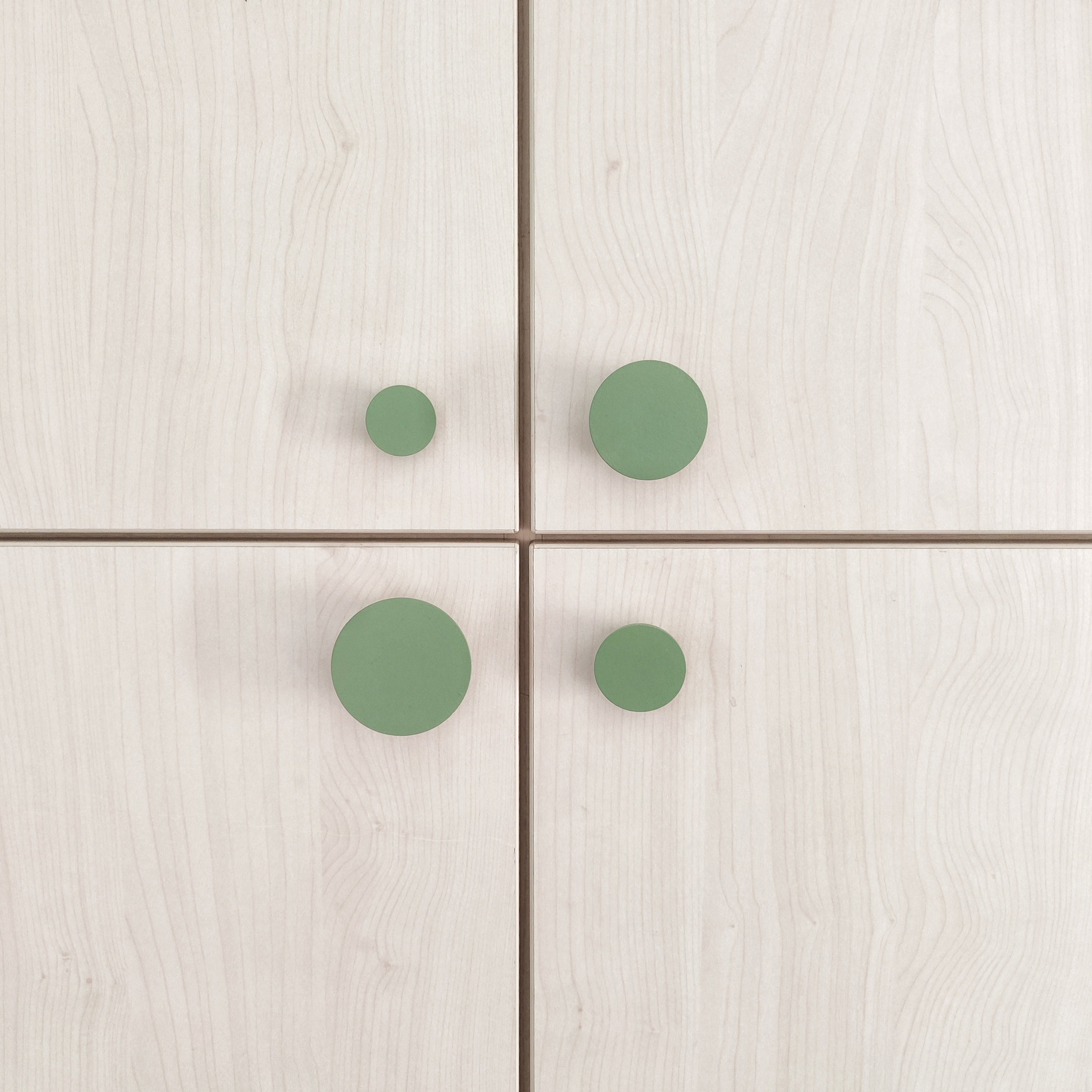 Green cabinet knobs