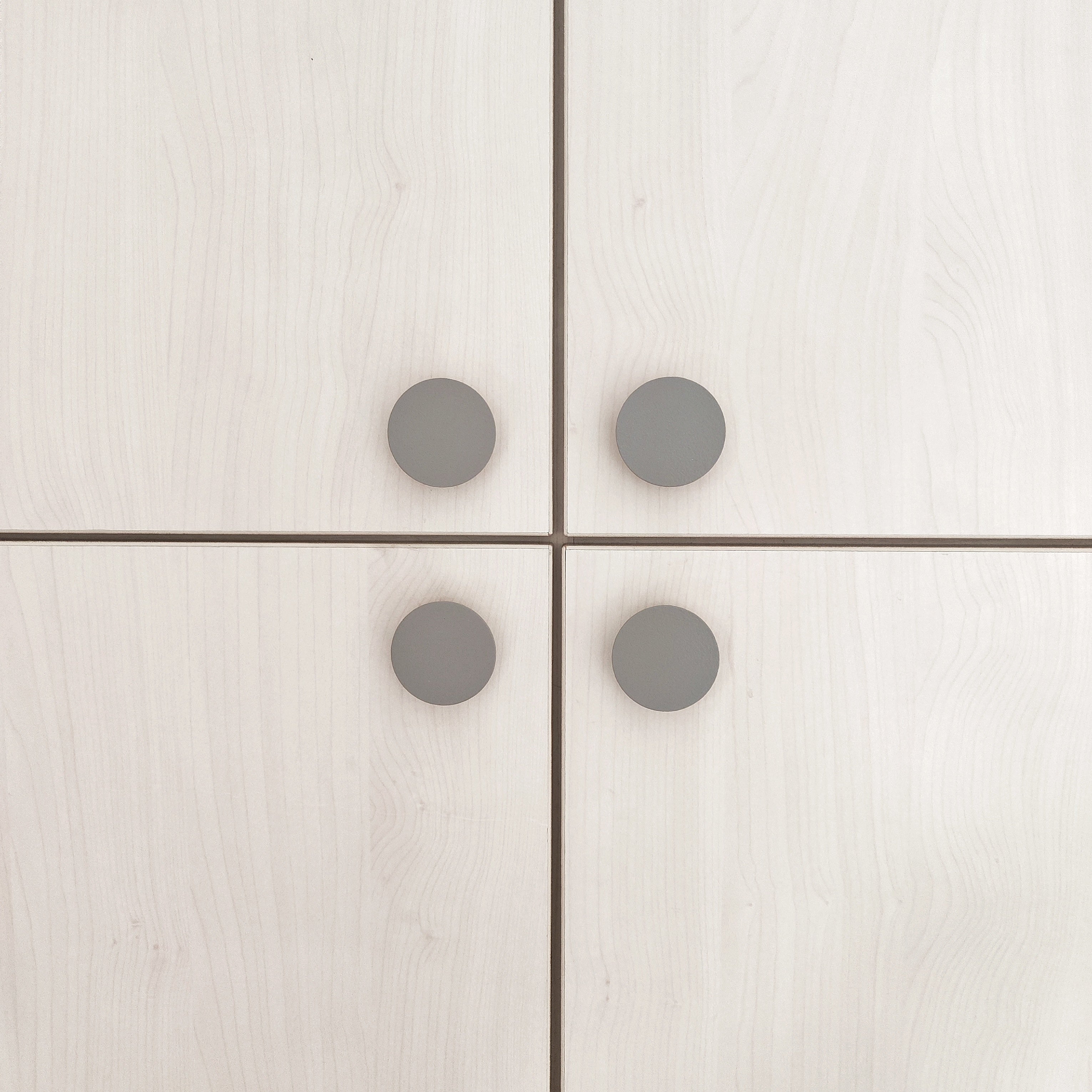 Grey knobs for cabinets