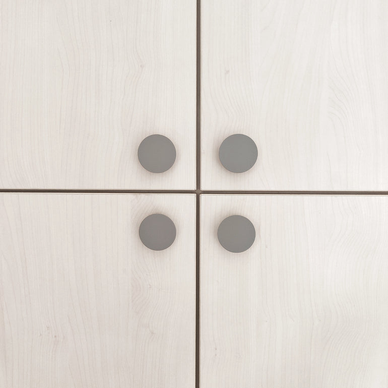 Grey knobs for cabinets