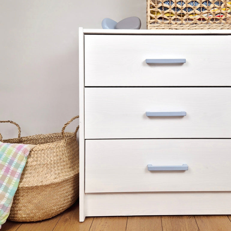 light blue handles for boys room