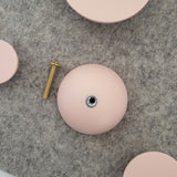 Flat round knob BALANCE | light pink