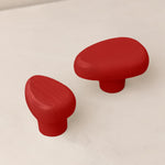 Red wall mounted hooks