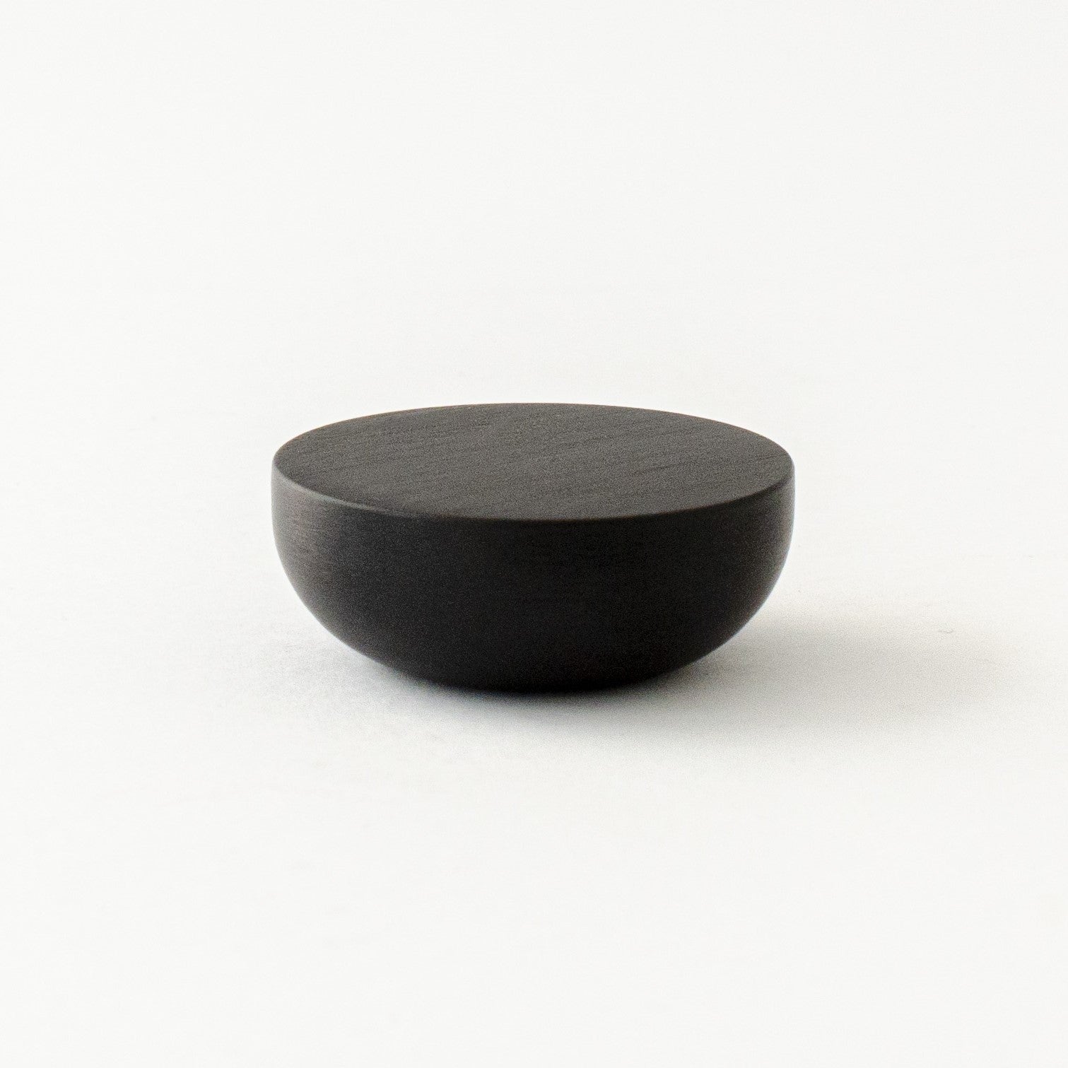 small round black knob